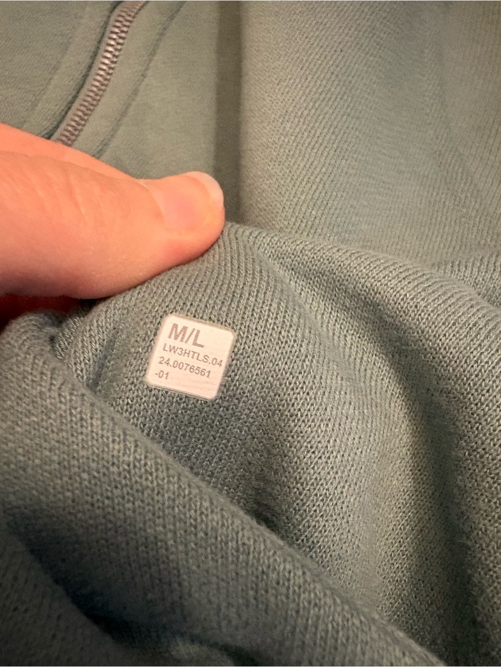 NWT Lululemon full zip oversized scuba hoodie crater blue M/L - Picture 6 of 8
